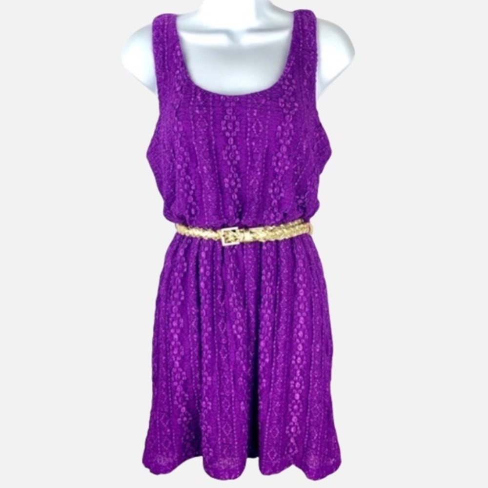 Candie’s Paradise Island Purple Tank Dress NWT